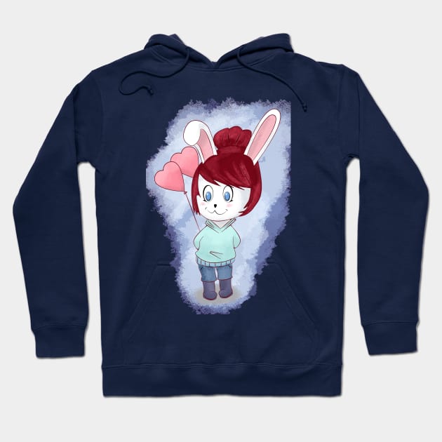 BUNNY GIRL Hoodie by droidmonkey